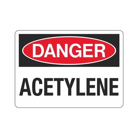 Danger Acetylene (Chemical) Sign